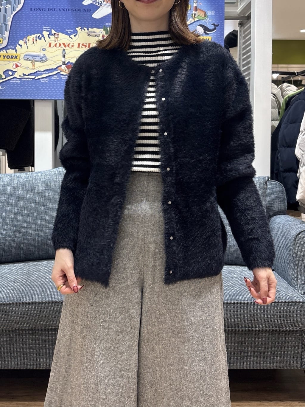 risaさんの「Dessin｜【洗える】リブタートルネックニット」を使ったコーディネート