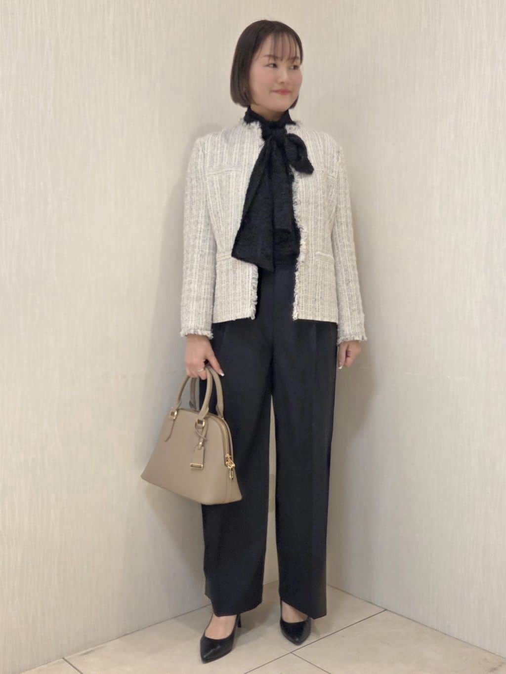 naokoさんの「UNTITLED｜【仕事着/スーツ】ファンシーツイード ジャケット」を使ったコーディネート