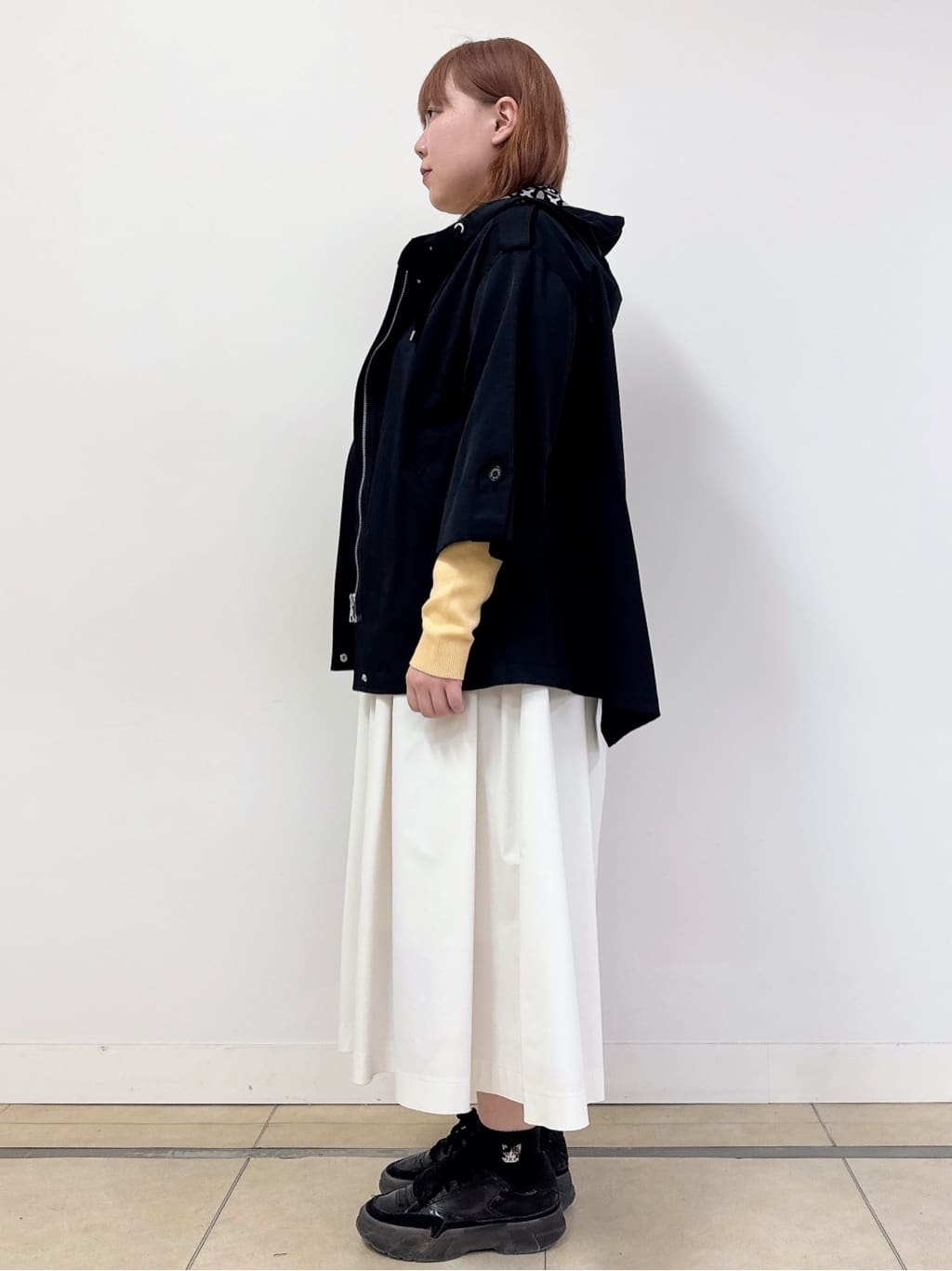なかもとあきさんの「DRESSTERIOR｜【ウォッシャブル/撥水素材】Ａライン ショートモッズコート」を使ったコーディネート