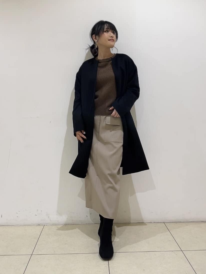 watanabeさんの「UNTITLED｜【セットアップ可/ゆったり】ウール混ラメニット」を使ったコーディネート