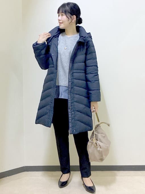  beni_gingerさんの「Reflect｜【SS-4Lサイズ／ウエスト調整可】フーデッドロングダウンコート」を使ったコーディネート