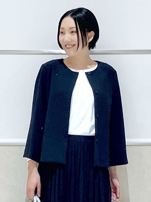 eriko さんの「Dessin｜【洗える】ジョーゼットブラウス」を使ったコーディネート