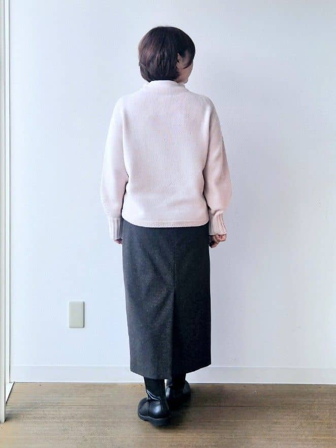 やじまさんの「UNTITLED｜【洗える】スポンディッシュ ボトルネックニット」を使ったコーディネート