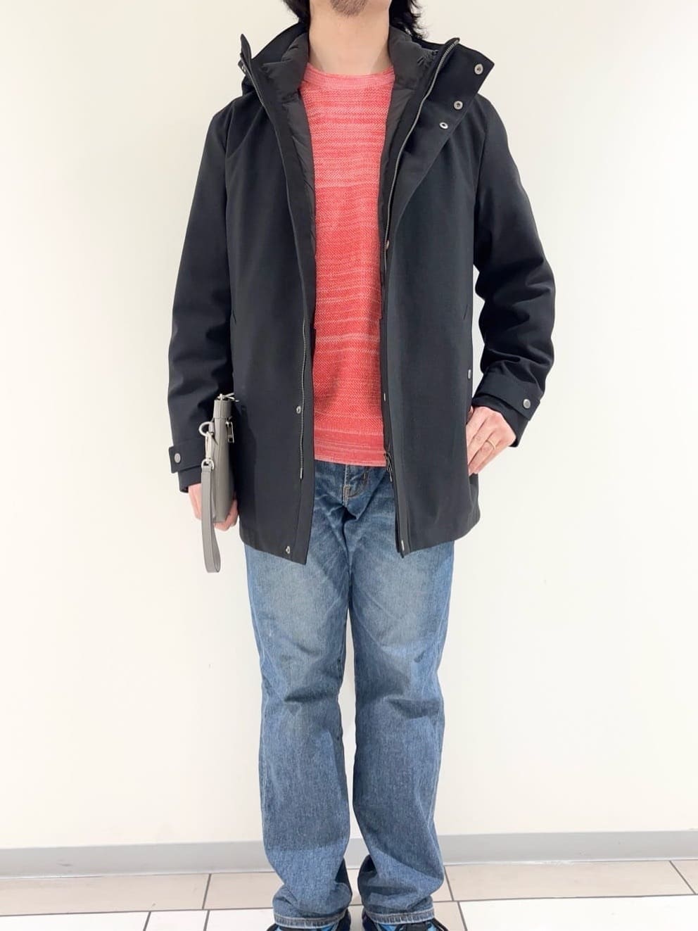 及川さんの「TAKEO KIKUCHI｜【3WAY】ドビー ダウンライナー付ブルゾン」を使ったコーディネート