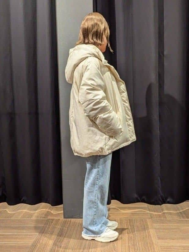 naoさんの「THE SHOP TK｜【ぎゅっとされているような暖かさ】撥水中綿ブルゾン」を使ったコーディネート