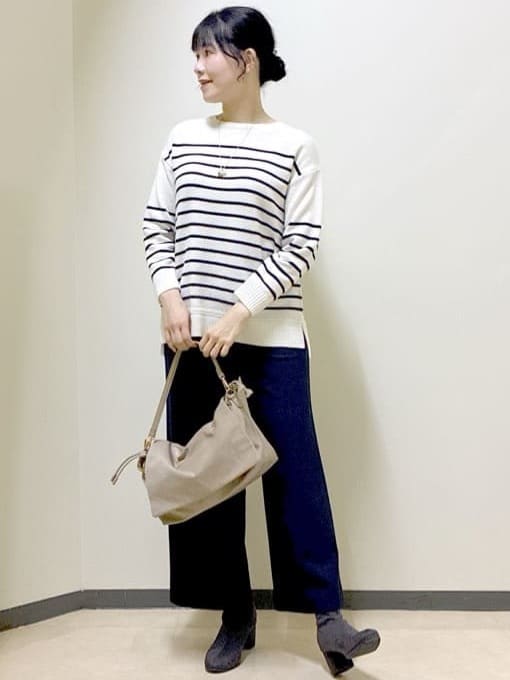  beni_gingerさんの「Reflect｜【裏起毛／ゆったりシルエット】ストレートワイドパンツ」を使ったコーディネート