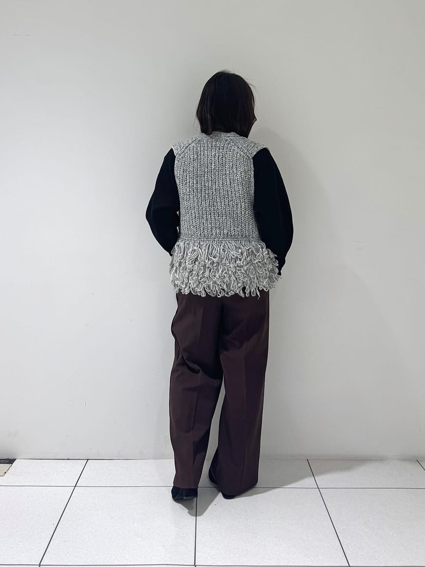 そんさんの「INDIVI｜Comfy SET UP｜イージーストレートワイドパンツ【セットアップ対応／通勤/カセット服】」を使ったコーディネート