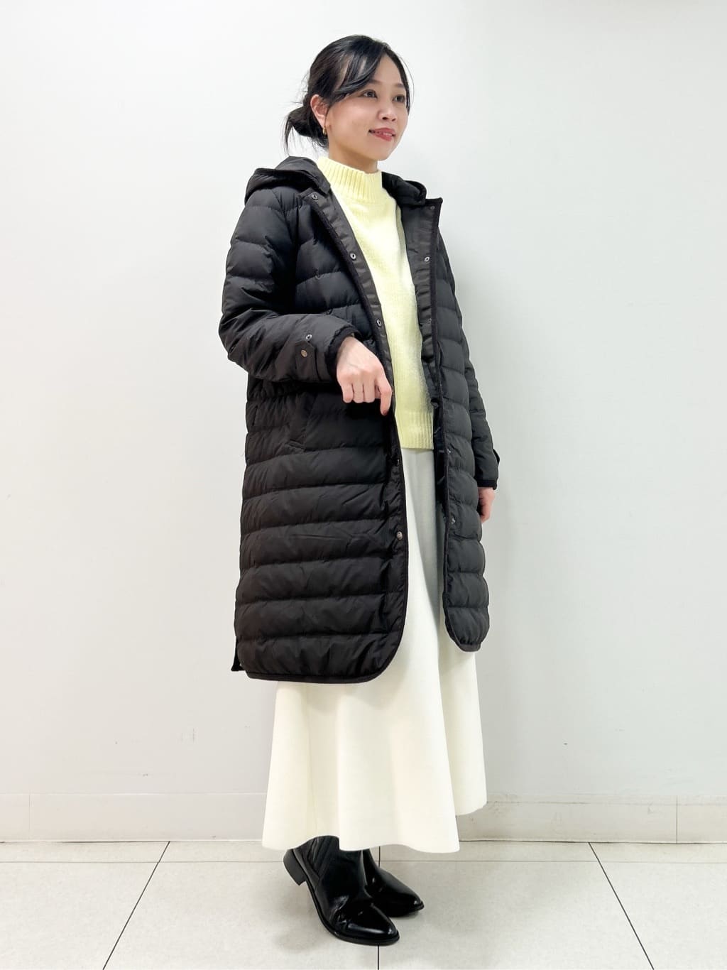 Kaiさんの「Dessin｜【撥水・2WAY】ミュラーダウンコートロング丈」を使ったコーディネート