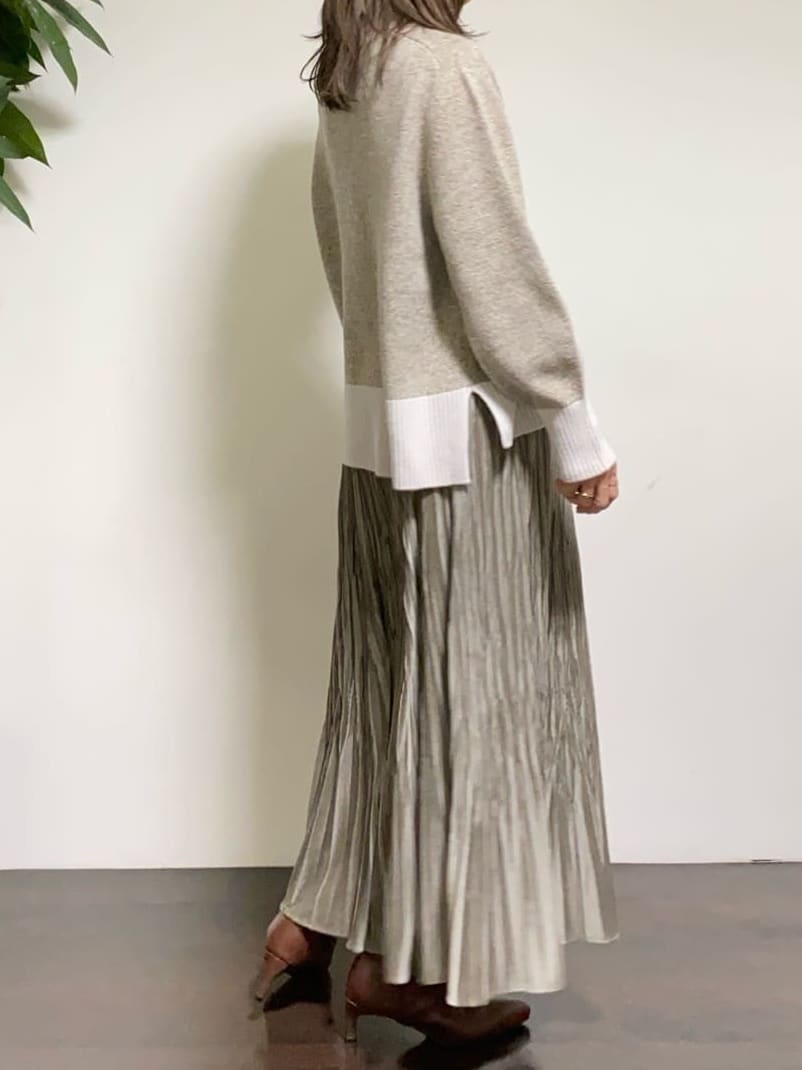 tomoさんの「UNTITLED｜【8色展開/洗える】ウールカシミヤ ハイネックニット」を使ったコーディネート