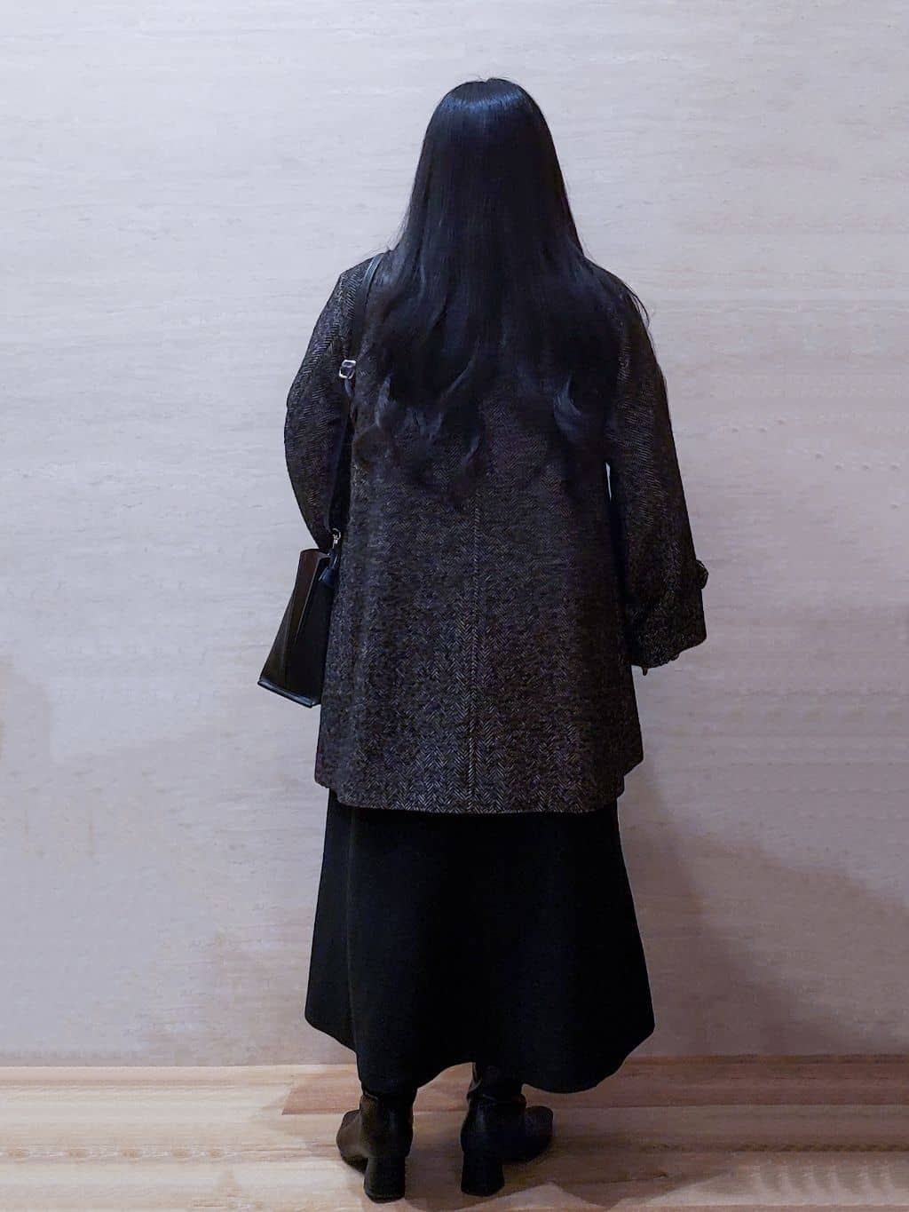 ちぃさんの「OPAQUE.CLIP｜ヘリンボーンステンカラーコート」を使ったコーディネート