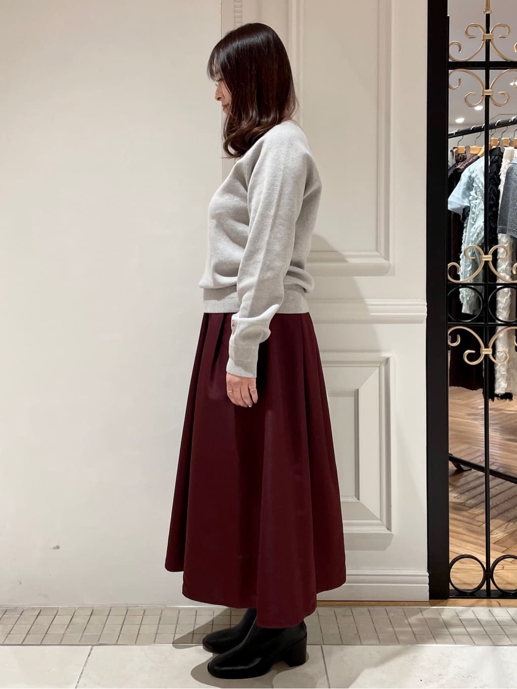 minowaさんの「DRESSTERIOR｜◆ウォッシャブルコットンカシミヤプルオーバーニット」を使ったコーディネート