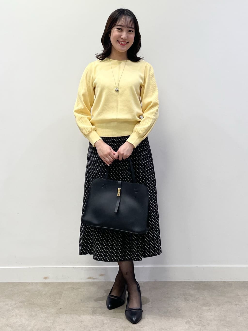 yukariさんの「Reflect｜【選べる8色／スカートにもパンツにも◎】ウール混ボートネックニット」を使ったコーディネート