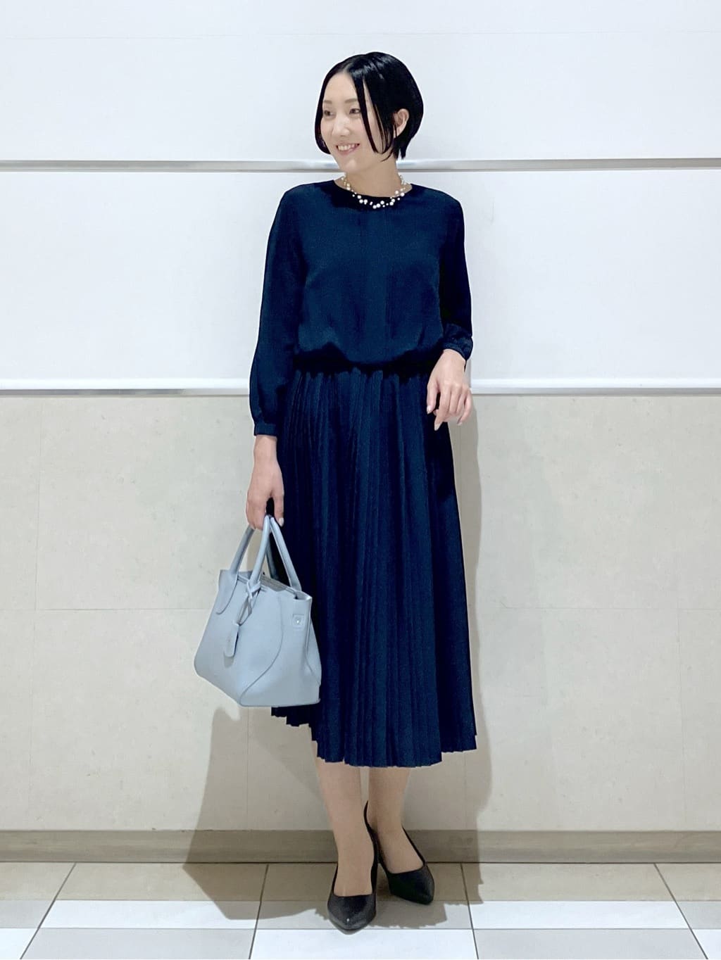 eriko さんの「Dessin｜ジョーゼットワンピース」を使ったコーディネート