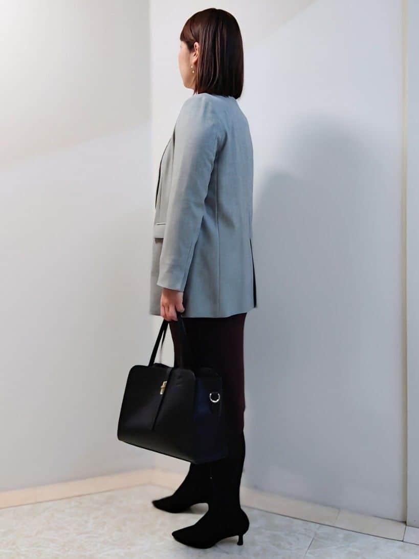 エリさんの「Reflect｜【ほんのりラメ感◎】ケーブル柄ニット」を使ったコーディネート