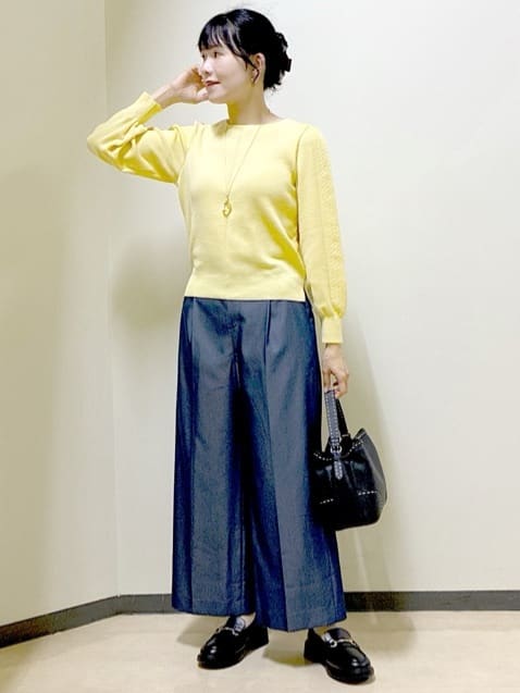  beni_gingerさんの「Reflect｜【選べる8色／スカートにもパンツにも◎】ウール混ボートネックニット」を使ったコーディネート