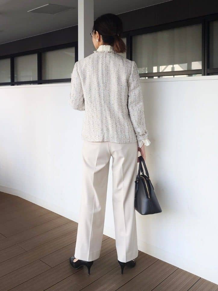 MUTSUKOさんの「UNTITLED｜【仕事着/スーツ】ファンシーツイード ジャケット」を使ったコーディネート