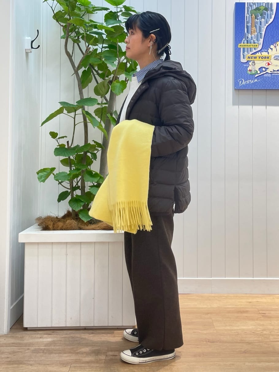 mikaさんの「Dessin｜【洗える】刺繍ロゴ入りオーバーシャツ」を使ったコーディネート