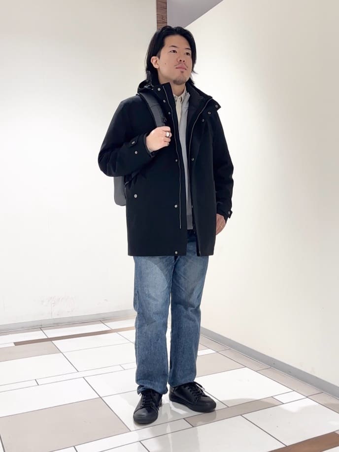 及川さんの「TAKEO KIKUCHI｜【3WAY】ドビー ダウンライナー付ブルゾン」を使ったコーディネート