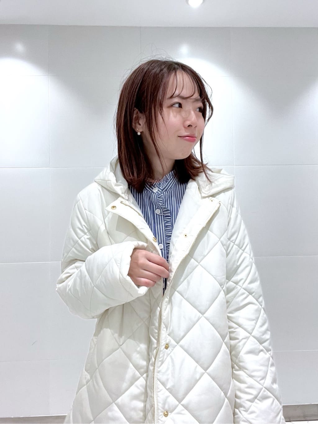 Makinoさんの「Dessin｜【2WAY/洗える】中綿キルトコート」を使ったコーディネート
