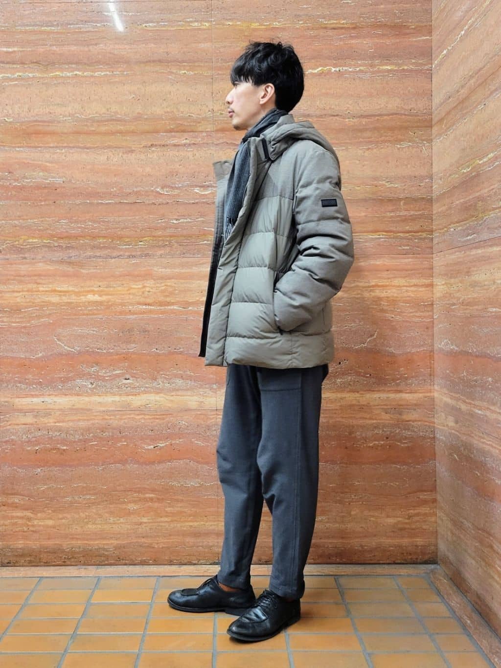 piroyaさんの「TAKEO KIKUCHI｜カラーコンビ ダウンブルゾン」を使ったコーディネート