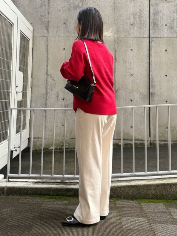 chさんの「THE SHOP TK｜【S-XLサイズ/選べる7色】どこから見ても美しい ガーターニット/毛玉になりにくい/洗濯機OK」を使ったコーディネート