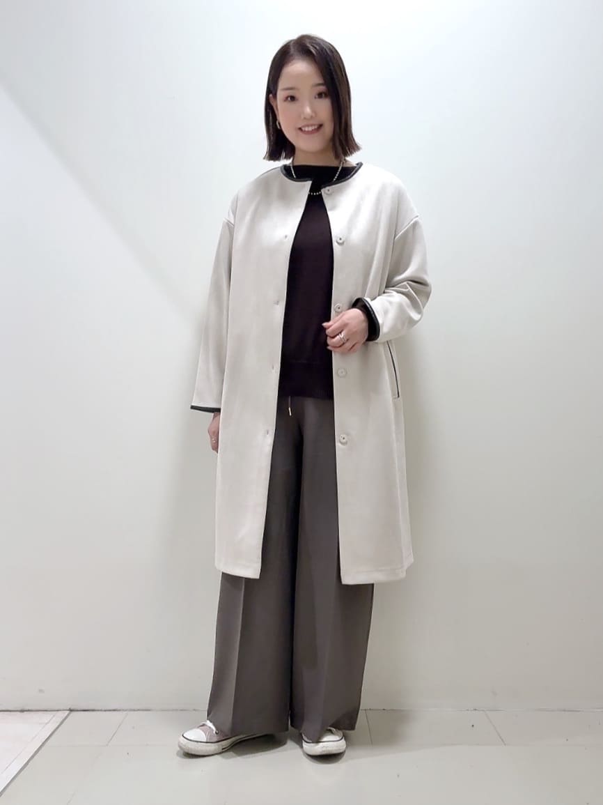 YUIさんの「UNTITLED｜【8色展開/体型カバー】魅せるタイムレスニット」を使ったコーディネート