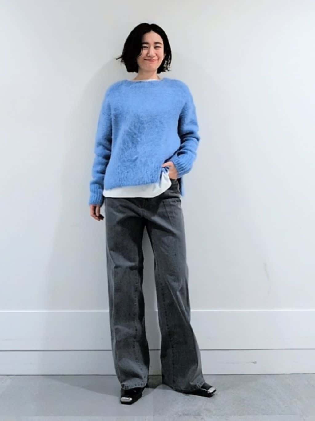 ミズタさんの「UNTITLED｜【ゆったり】アルパカ混シャギーニット」を使ったコーディネート