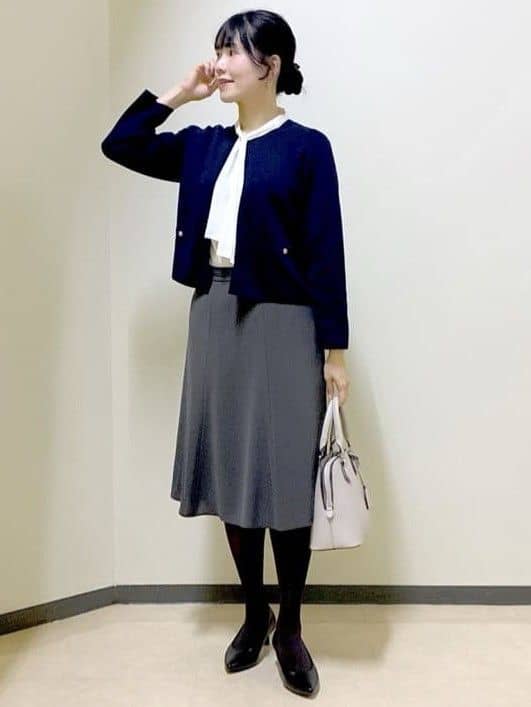  beni_gingerさんの「Reflect｜【きちんと見え／通勤／セレモニーにおすすめ◎】ドット柄ボウタイブラウス」を使ったコーディネート