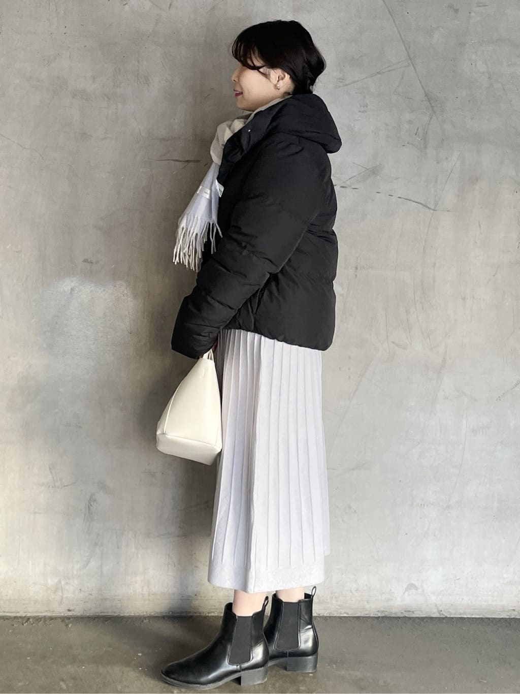 tomokoさんの「OPAQUE.CLIP｜KAWADAダウンショートコート【撥水／洗濯機OK／静電気防止裏地】《XS～LL》」を使ったコーディネート
