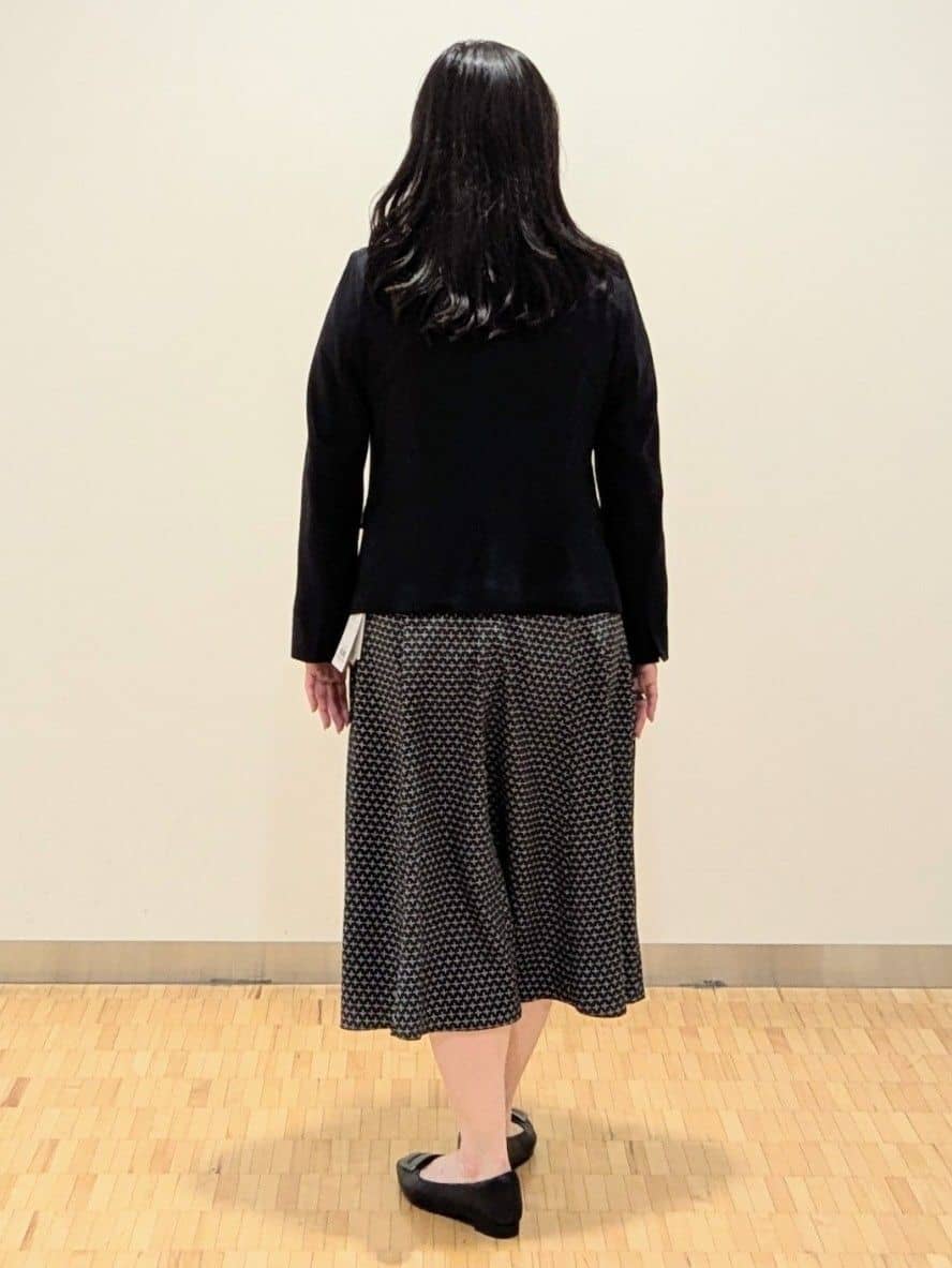 なおさんの「Reflect｜【通勤/お出かけ◎】ジオメプリントクラシカルワンピース」を使ったコーディネート