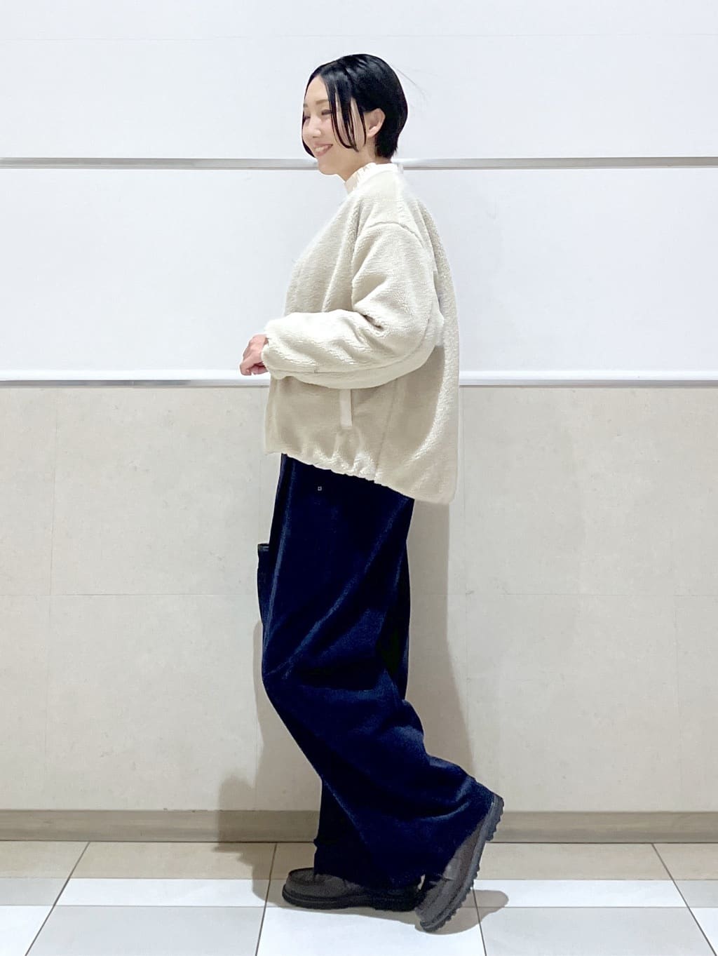 eriko さんの「Dessin｜【2WAY】リバーシブルタフタボアアウター」を使ったコーディネート