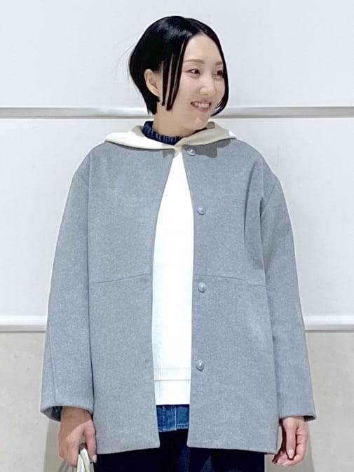 eriko さんの「Dessin｜【洗える／体型カバー】ちょうどいいニットパーカ」を使ったコーディネート