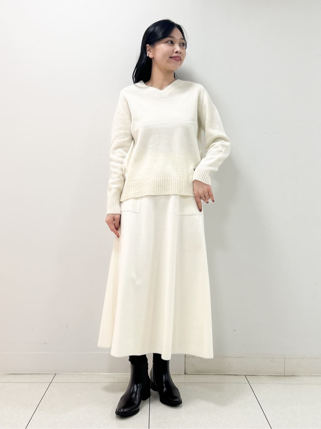 Kaiさんの「Dessin｜【洗える】ウール混リバーメルトンコート」を使ったコーディネート