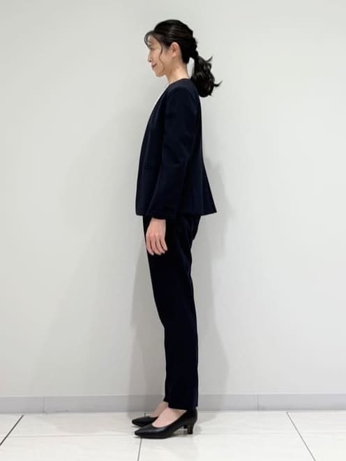 kayoさんの「INDIVI｜【通勤スーツ／洗える】ストレッチカラーレスジャケット」を使ったコーディネート