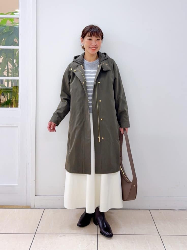 Osawaさんの「Dessin｜【4WAY/洗える】ベスト付き中綿キルトコート」を使ったコーディネート