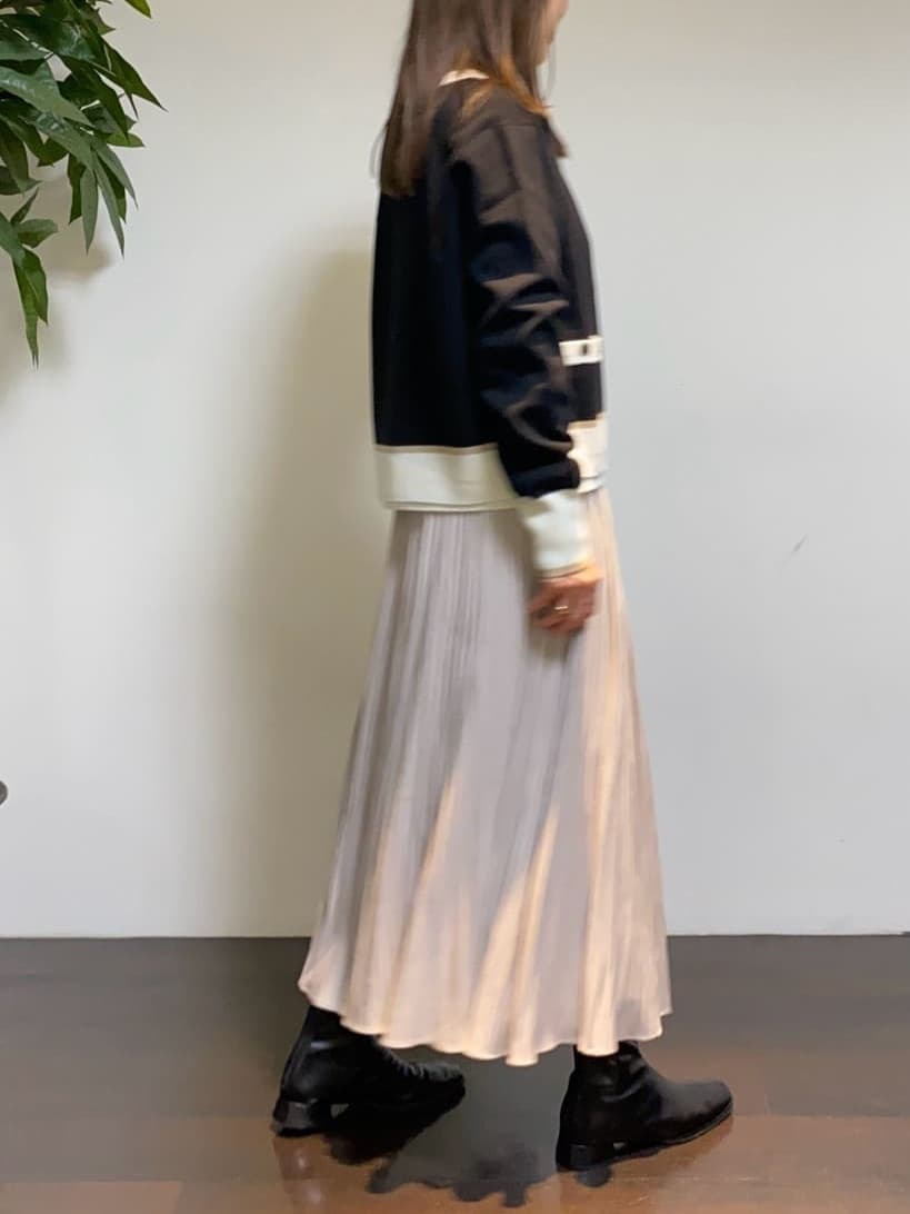 tomoさんの「UNTITLED｜【アンサンブル可/ジャケット風】ウールミラノリブカーディガン」を使ったコーディネート