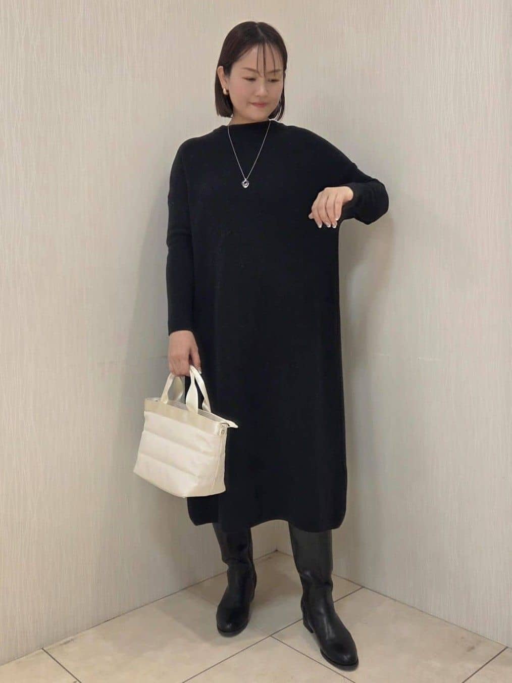 naokoさんの「UNTITLED｜【軽アウター/ミドル丈】ウールニットコーディガン」を使ったコーディネート