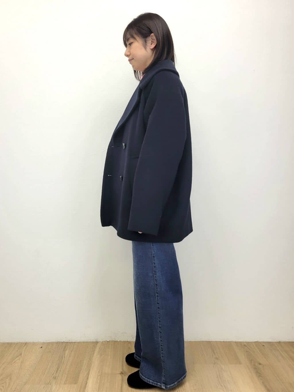 LISAさんの「OPAQUE.CLIP｜カシミヤブレンドウールミドルピーコート」を使ったコーディネート