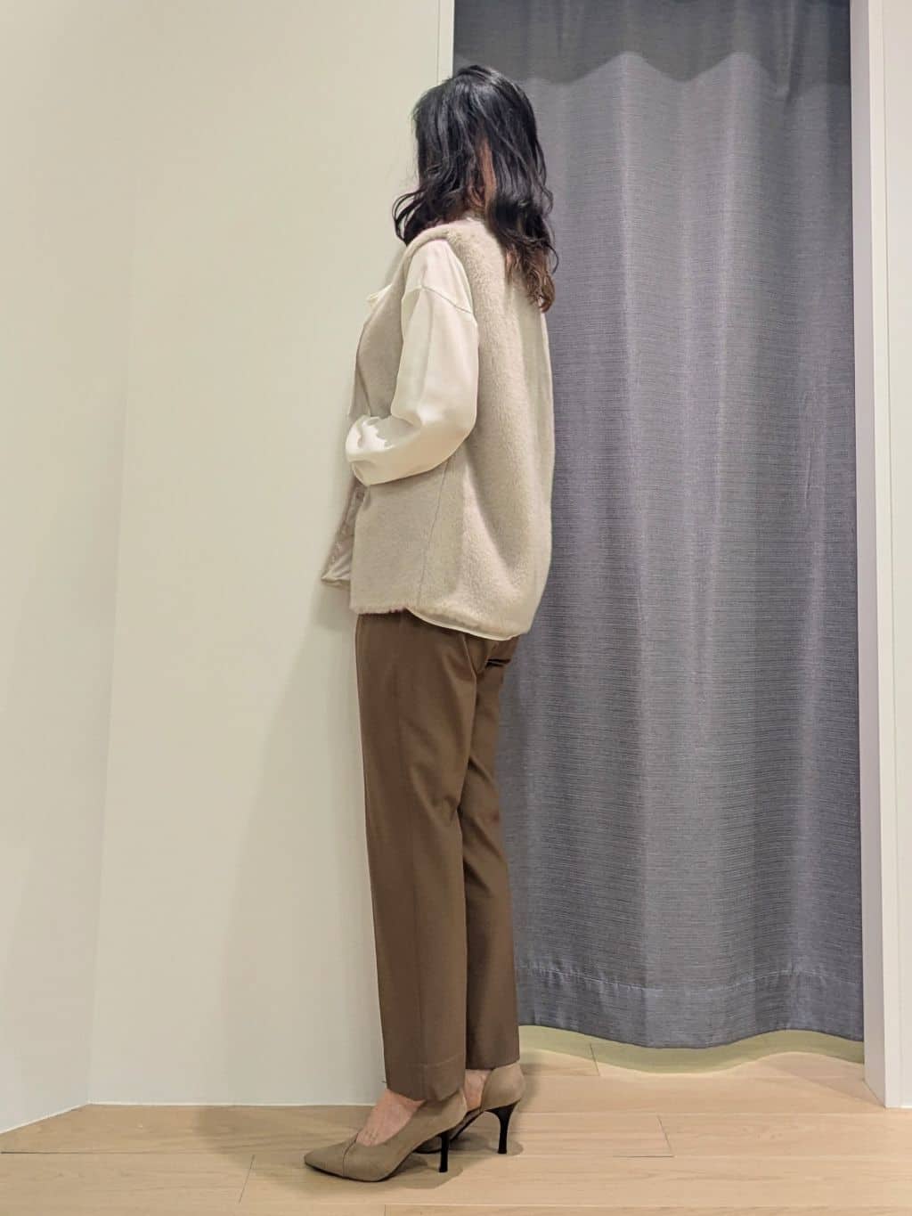 miiさんの「INDIVI｜ミンク調フェイクファージレ」を使ったコーディネート