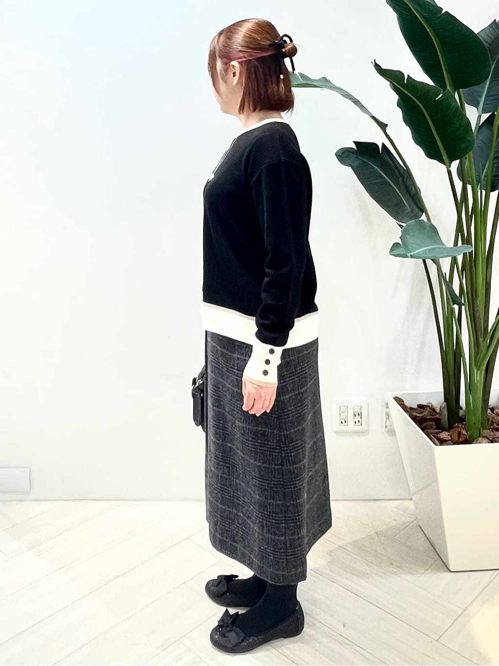 Tomoさんの「UNTITLED｜【アンサンブル可/ジャケット風】ウールミラノリブカーディガン」を使ったコーディネート