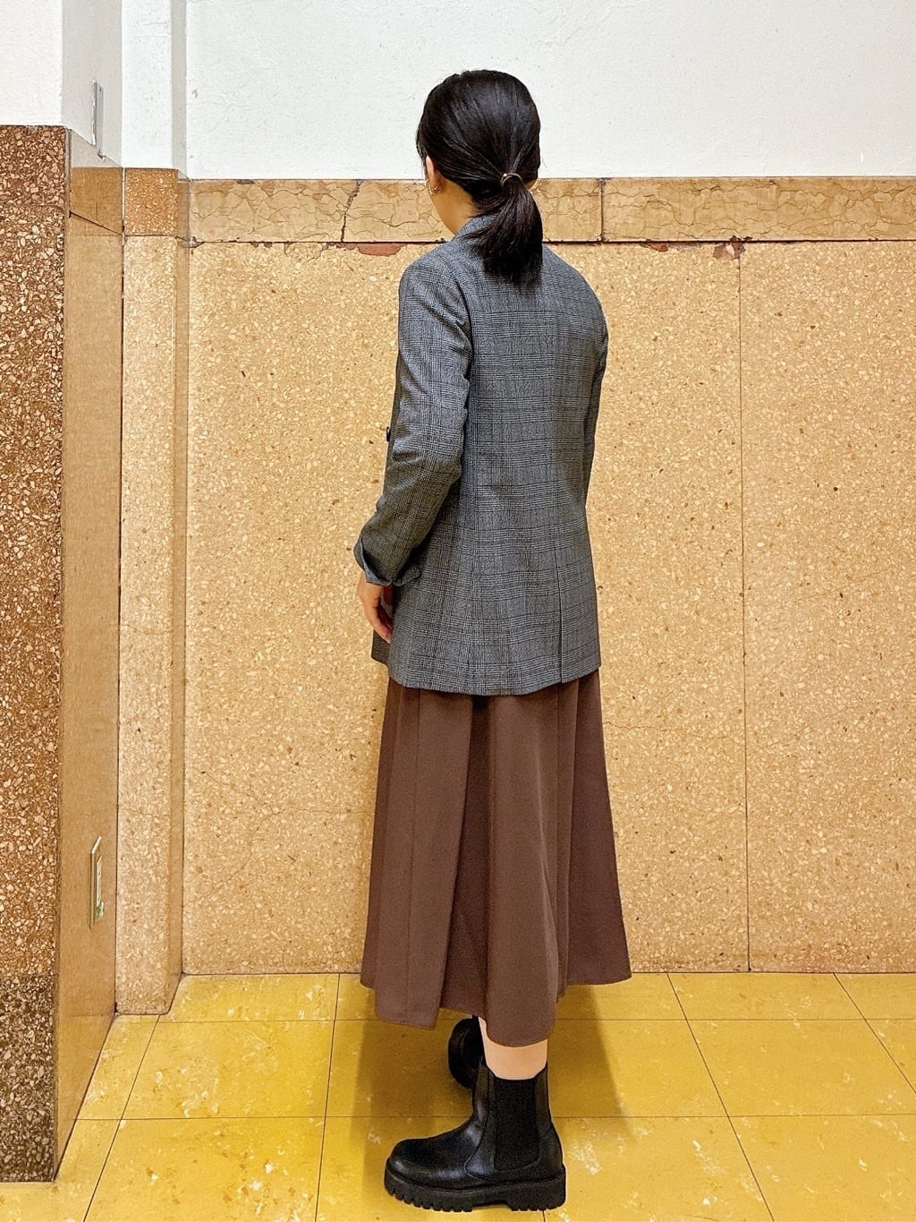 hattoriさんの「INDIVI｜【洗える／UVケア】ジョーゼットフレアワンピース」を使ったコーディネート