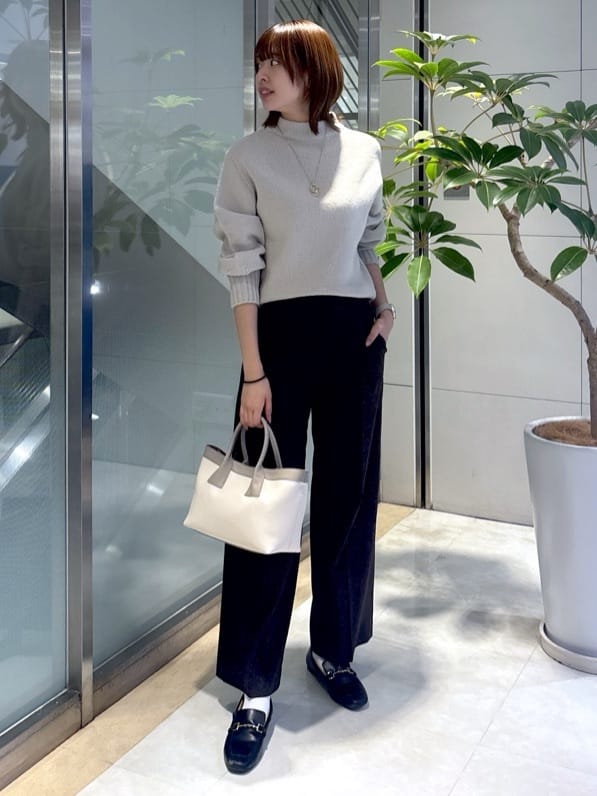 yukaさんの「UNTITLED｜【洗える】スポンディッシュ ボトルネックニット」を使ったコーディネート