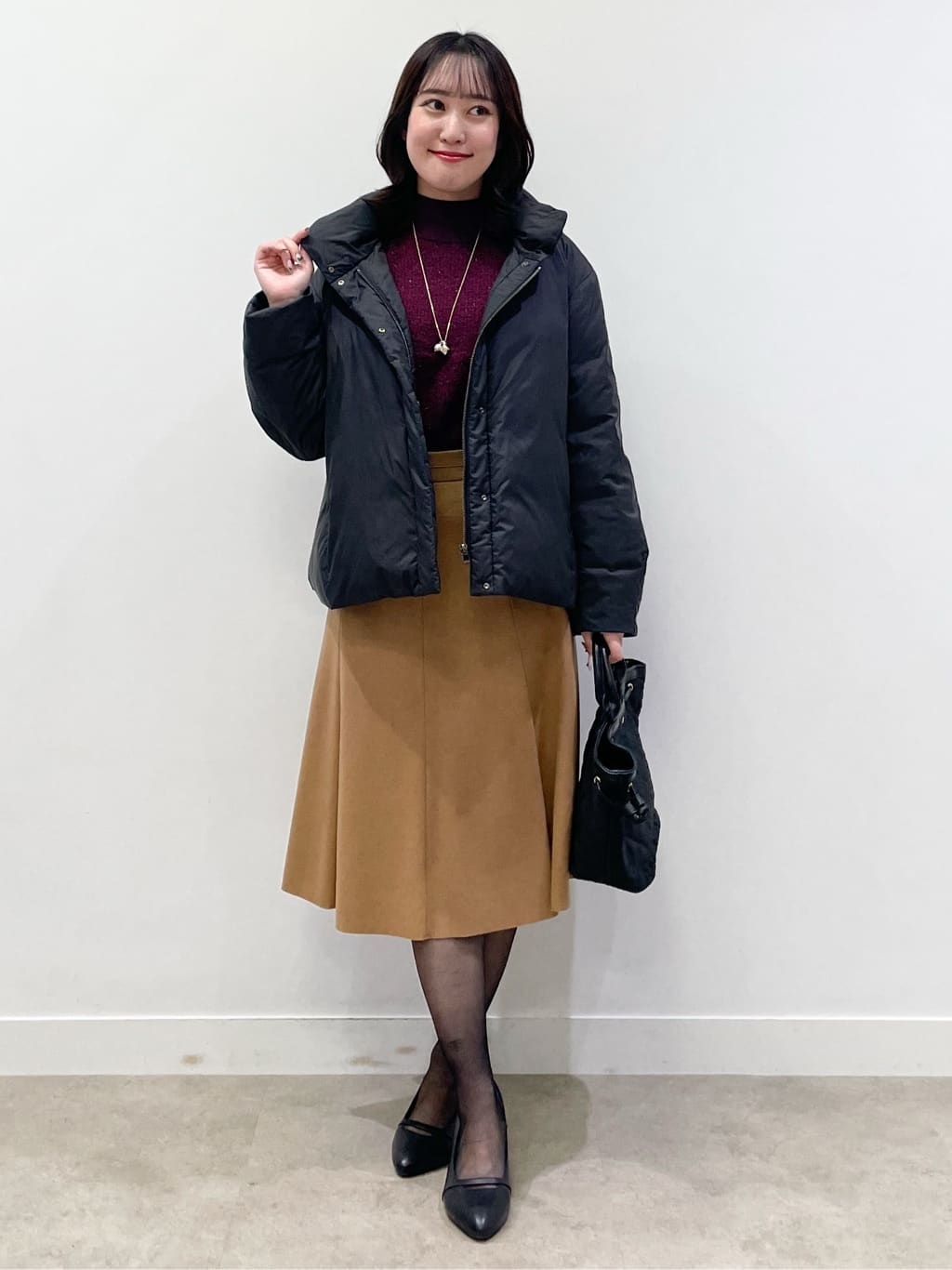 yukariさんの「Reflect｜【すっきりシルエット】ショート丈ダウンコート」を使ったコーディネート