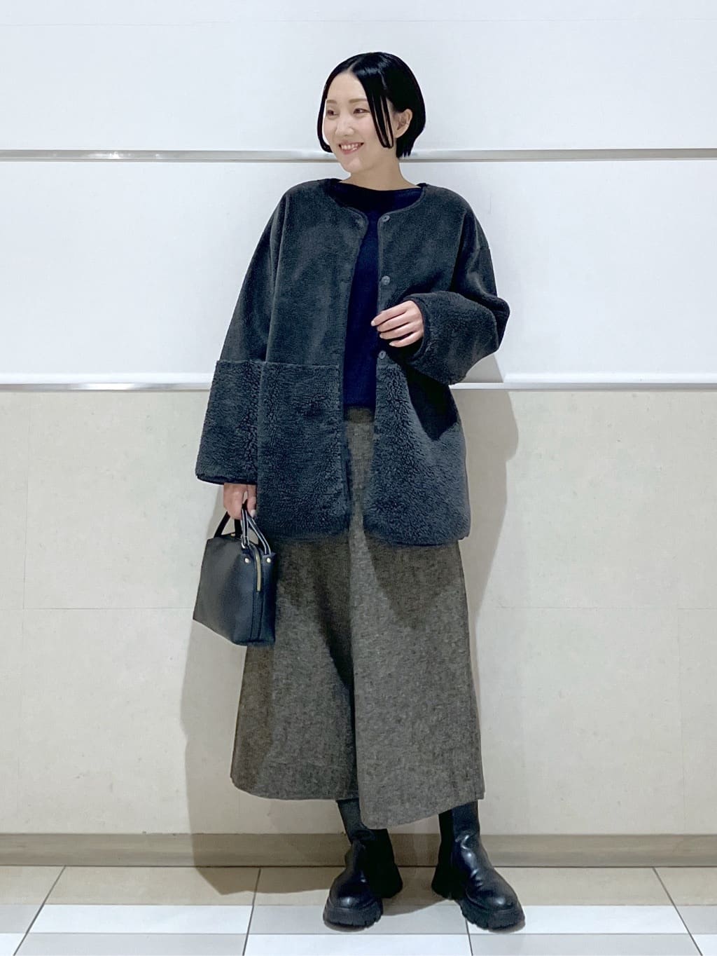 eriko さんの「Dessin｜【2WAY】フェイクムートンコート」を使ったコーディネート