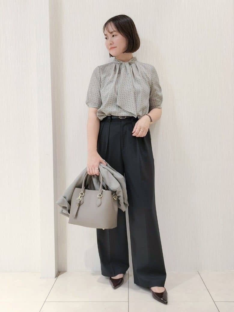 naokoさんの「UNTITLED｜【洗える/お仕事スーツ】ドライメランジ カラーレスジャケット」を使ったコーディネート
