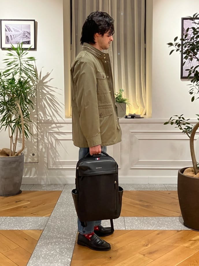 junyaさんの「DRESSTERIOR｜◆【Safari5月号掲載】10．6oz コンフォートワイドデニムパンツ」を使ったコーディネート