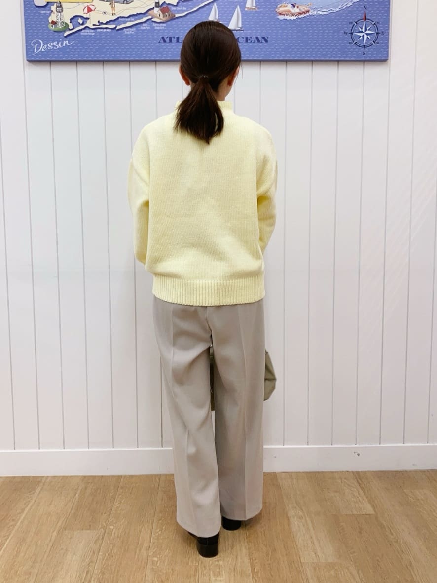 yoshiさんの「Dessin｜【洗える】裏起毛セミワイドツイルパンツ」を使ったコーディネート