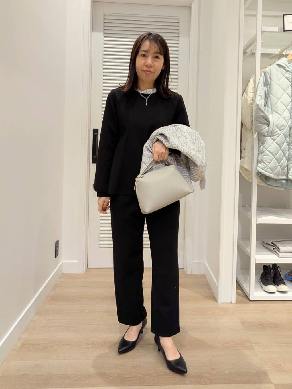 enさんの「Dessin｜【入卒/セレモニー/セットアップ可能】カットジョーゼット2WAYトップス」を使ったコーディネート