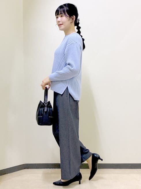  beni_gingerさんの「Reflect｜【ゆったり着られる◎】ワイドリブニットプルオーバー」を使ったコーディネート