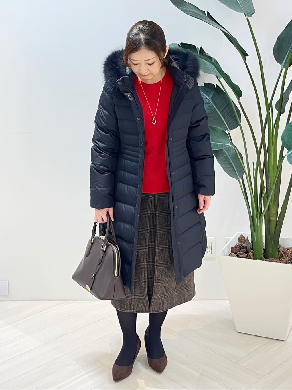 Tomoさんの「UNTITLED｜【アンサンブル可/洗える】ウールミラノリブニット」を使ったコーディネート